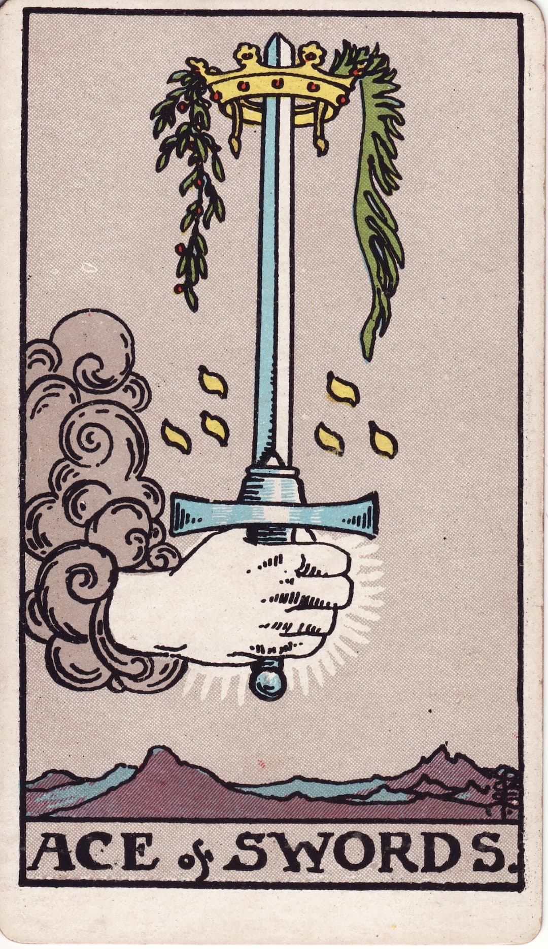Ilustração da carta Ás de Espadas