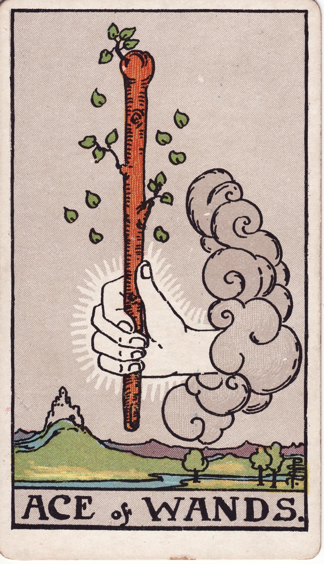 Ilustração da carta Ás de Paus