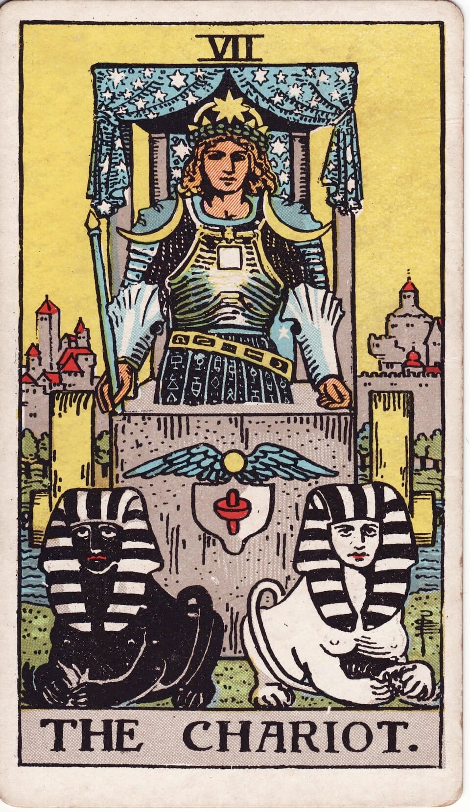 Ilustração da carta O Carro