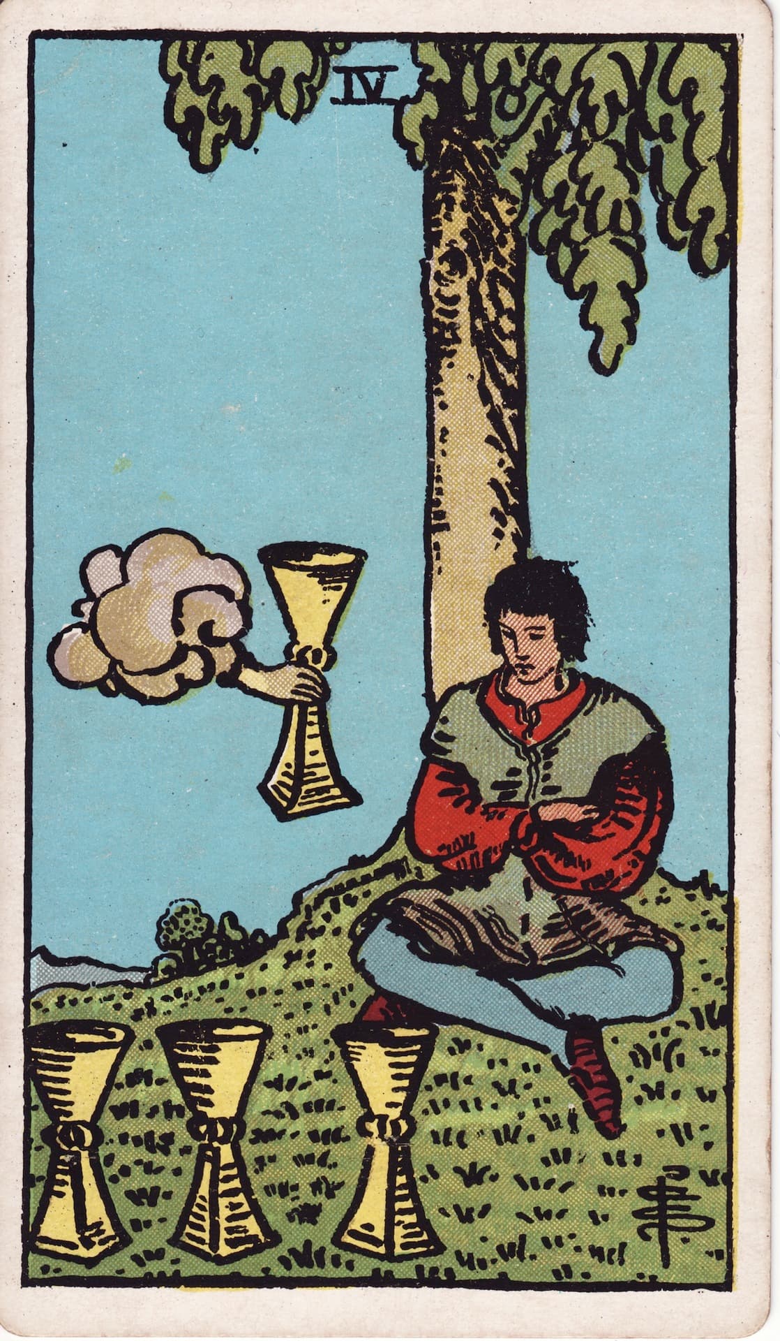 Carta Quatro de Copas