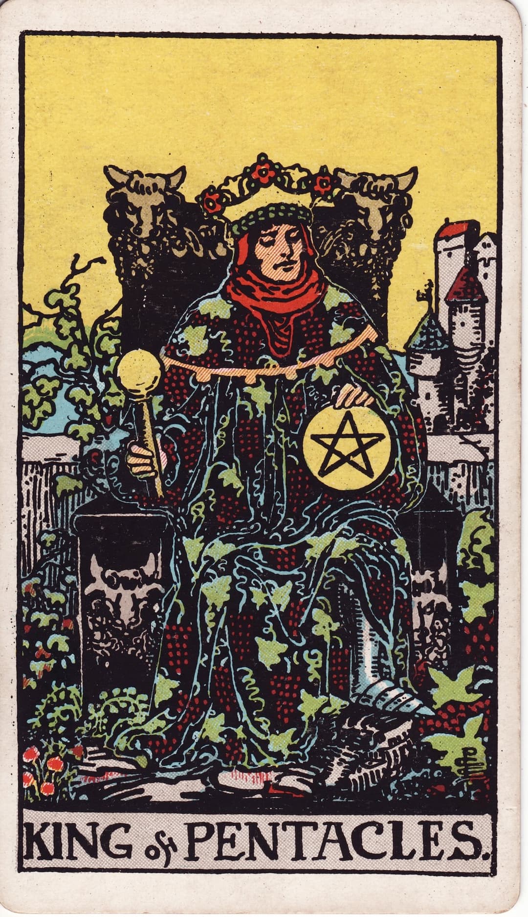 Ilustração da carta Rei de Ouros