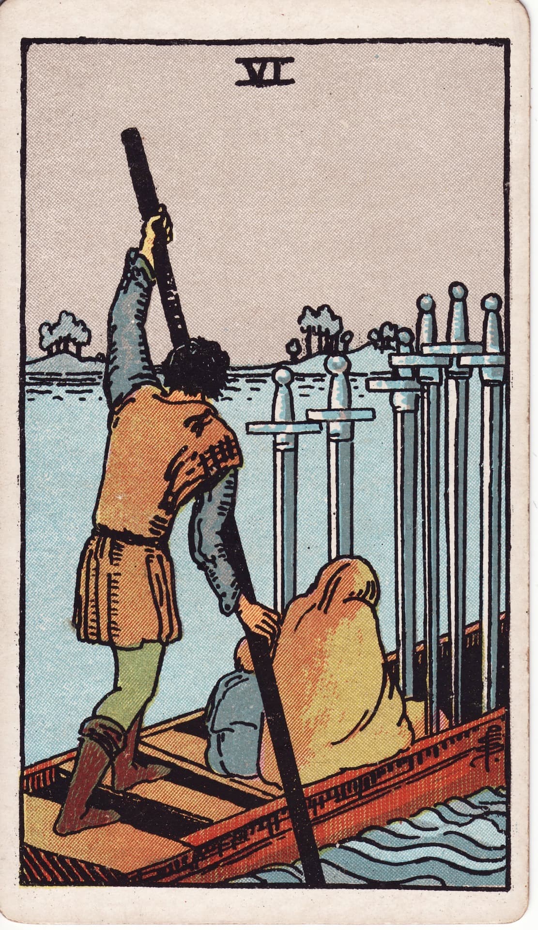 Carta Seis de Espadas