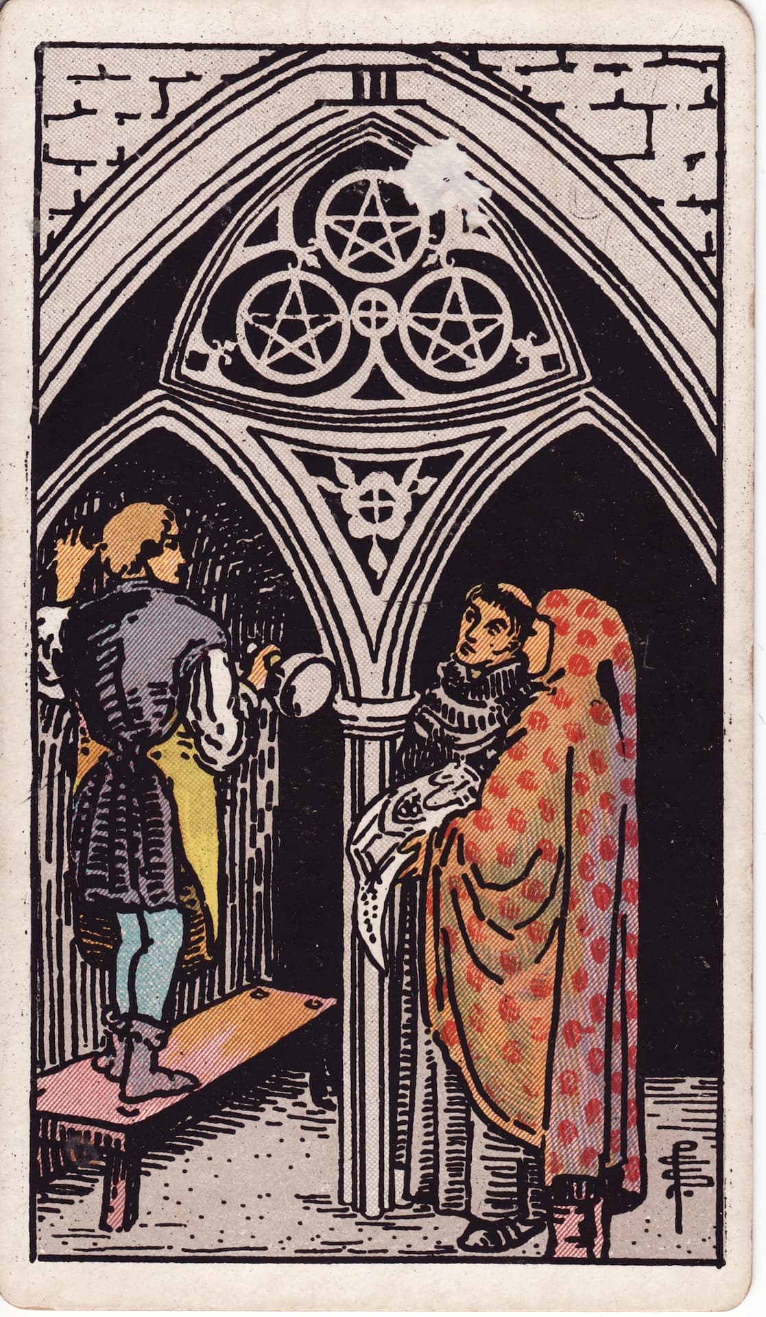 Carta Três de Ouros