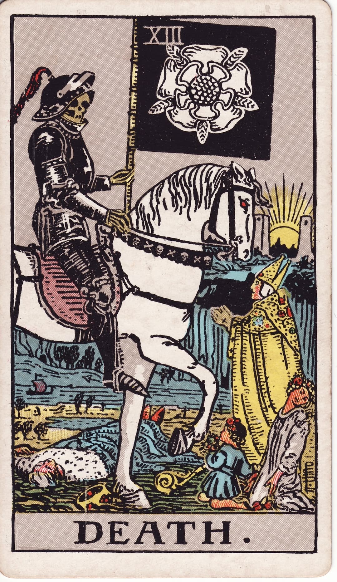 Ilustração da carta A Morte