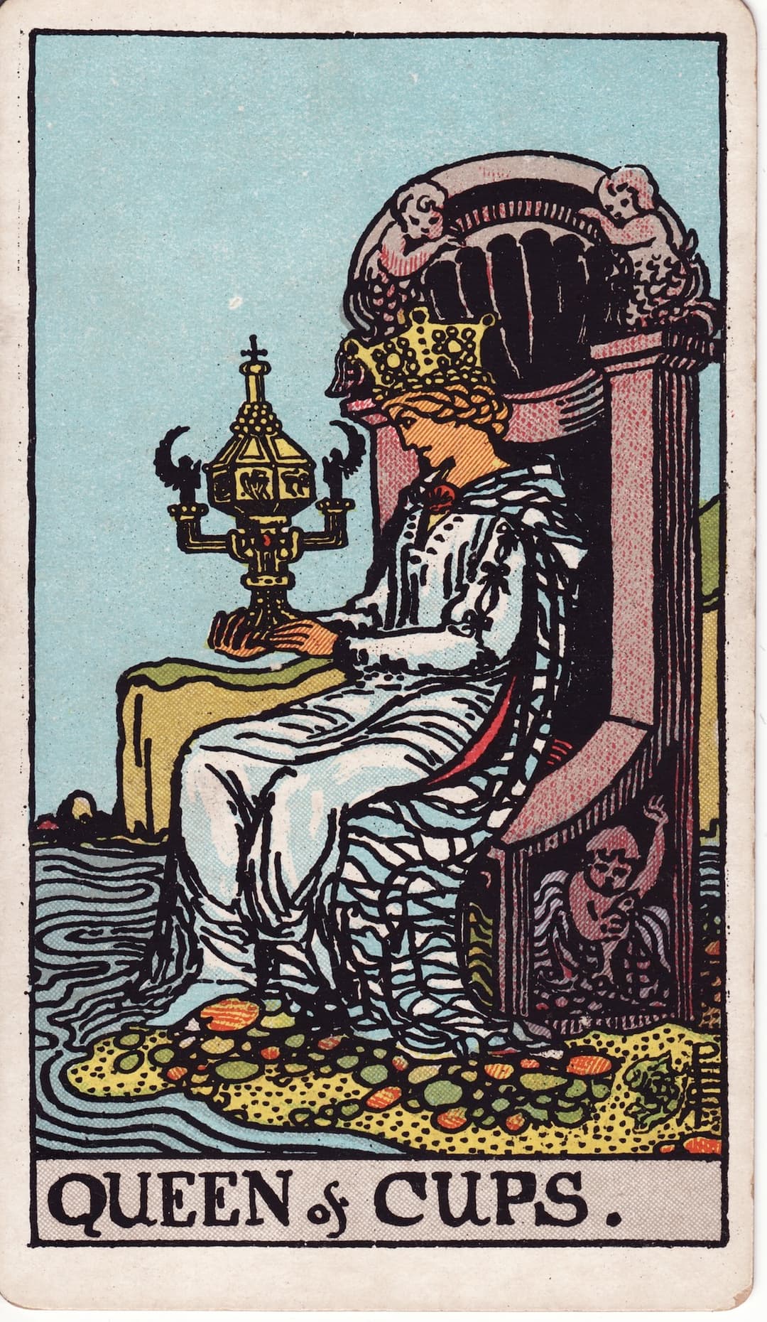 Ilustração da carta Rainha de Copas